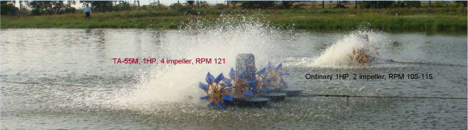 1HP Paddlewheel Aerator TA55M