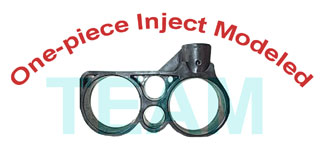 one-piece inject modeled bracket